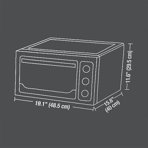 Toastess - Toaster Oven and Air Fryer, 6 Slice Capacity, Adjustable Temperature, Stainless Steel