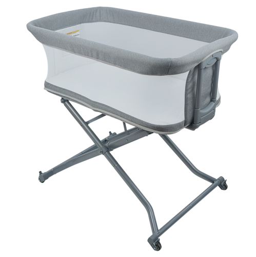 Borncerella bassinets model b 2 in 1 for newborn baby, gray