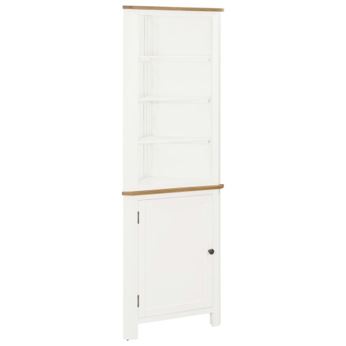 vidaXL Corner Cabinet 59x36x180 cm Solid Oak Wood