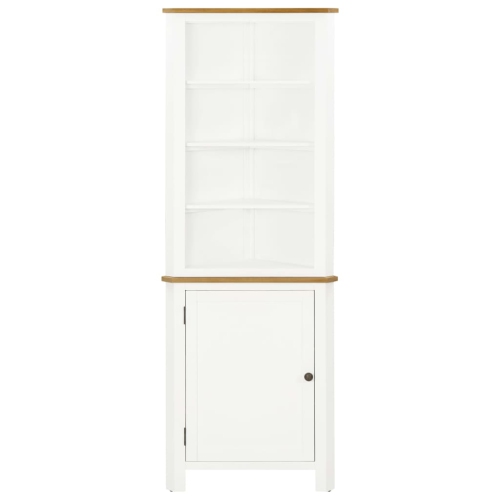 vidaXL Corner Cabinet 59x36x180 cm Solid Oak Wood