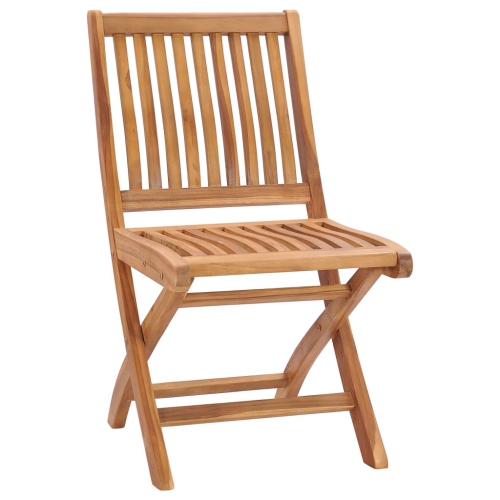 vidaXL Garden Chairs 2 pcs with Cream Cushions Solid Teak Wood