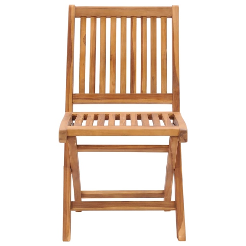 vidaXL Garden Chairs 2 pcs with Cream Cushions Solid Teak Wood