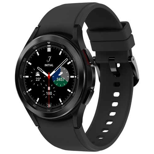 Remis à neuf - montre intelligente 42&nbsp;mm Galaxy Watch4 Classic de Samsung avec moniteur de fréquence cardiaque - Noir