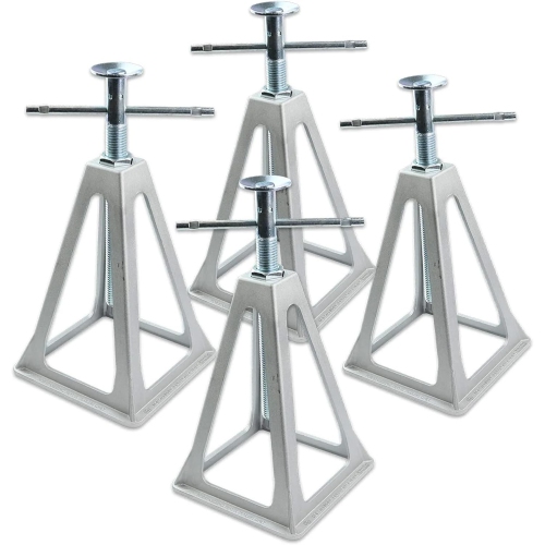 Stanz 4PCS RV Trailer Camper Aluminum 6,000 lbs 17” Extends Stabilizer Stacker Jack Stand
