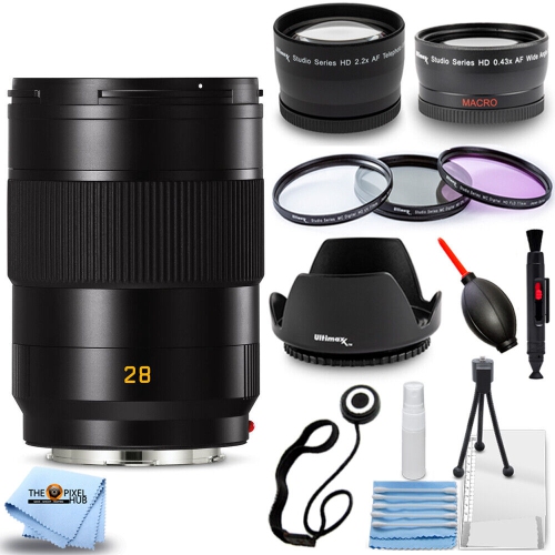 LEICA  Apo-Summicron-Sl 28MM F/2 Asph Lens 11183 - 12PC Accessory Bundle