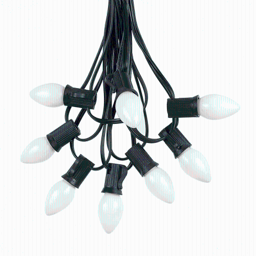 NOVELTY LIGHTS LLC  Novelty Lights C7 Ceramic Christmas Lights Set - Indoor/outdoor Christmas Light String – Opaque Christmas Bulbs – Outdoor