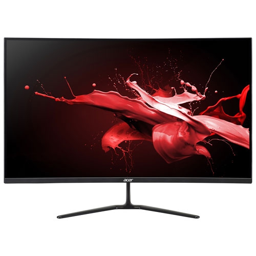 Boîte ouverte - moniteur incurvé DEL va HD intégrale 165&nbsp;Hz 31,5 po Nitro d'Acer/1&nbsp;ms gris à gris - Noir