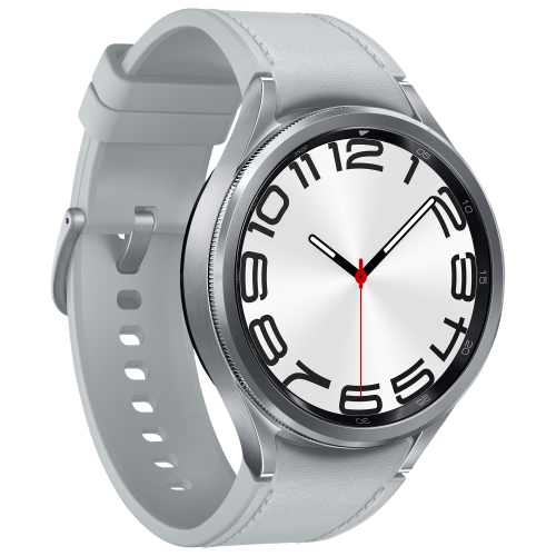 Boîte ouverte - montre intelligente 47 mm Galaxy Watch6 Classic de Samsung avec moniteur de fréquence cardiaque - Argenté