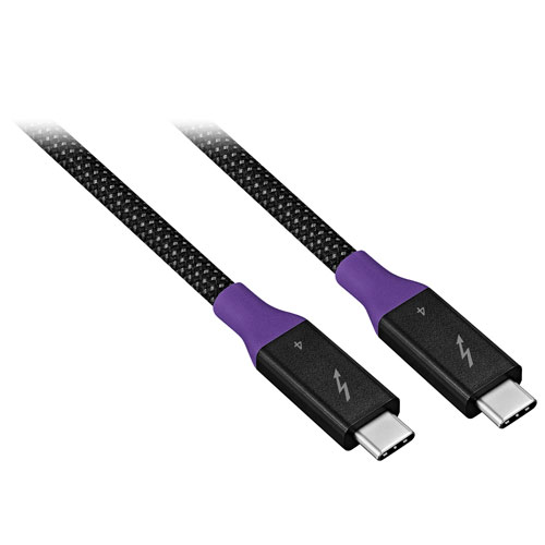 Insignia 1m Braided Thunderbolt 4 USB-C to USB-C Cable (NS-PC3T433B23-C) - Black