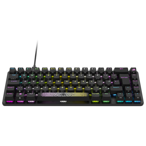Clavier de jeu mécanique rétroéclairé à touches optiques RVB OPX K65 Pro Mini 65 % de Corsair