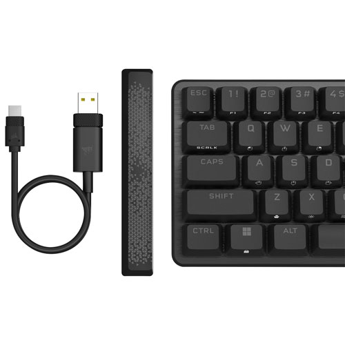 Clavier de jeu mécanique rétroéclairé à touches optiques RVB OPX K65 Pro Mini 65 % de Corsair