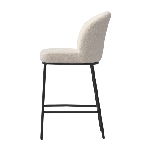 CorLiving Luxury Boucle Bar Stools, Set of 2