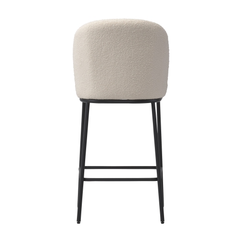 CorLiving Luxury Boucle Bar Stools, Set of 2