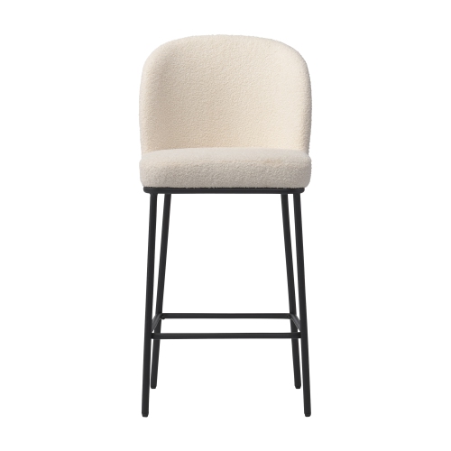 CorLiving Luxury Boucle Bar Stools, Set of 2
