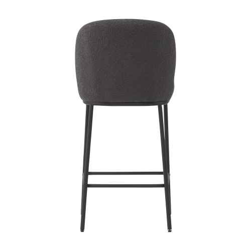 CorLiving Luxury Boucle Bar Stools, Set of 2