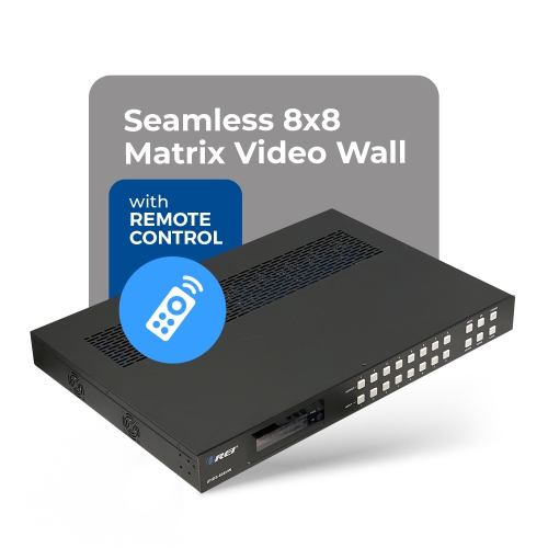 OREI 8x8 4K Seamless Matrix with Video Wall