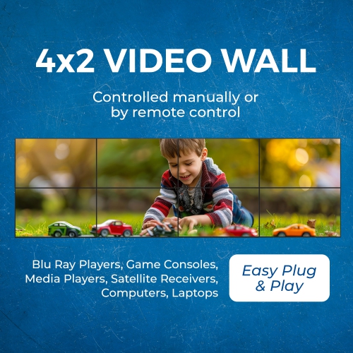 OREI 8x8 4K Seamless Matrix with Video Wall