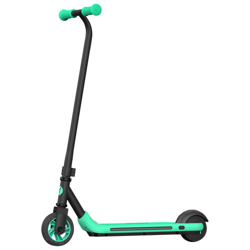 Trottinette électrique pour enfants Ninebot eKickScooter Zing A6 de Segway  (autonomie 5 km/vitesse maximale 12 km/h) - Gris foncé/Vert