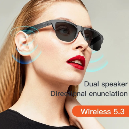 TUTT F6 Bluetooth Smart Sunglasses | Microphone | TR90 Frame | HD UV Protection Wireless Call & Music | Anti Blue Ray | Touch Control | Blue Ray Test
