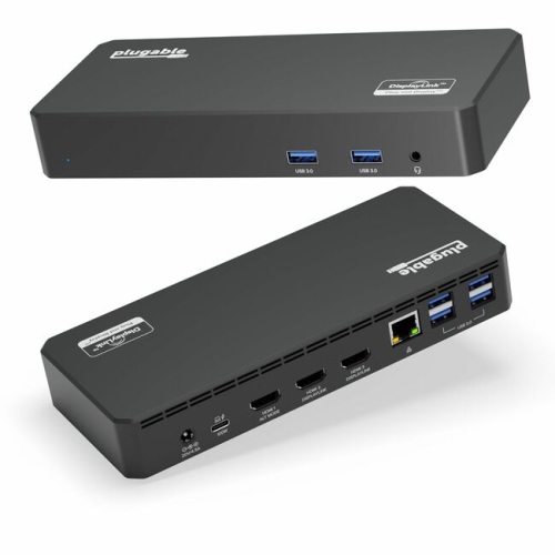 Plugable UD-3900PDZ USB-C Triple HDMI Display Docking Station