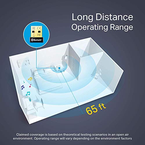USB Bluetooth Adapter for PC, Bluetooth Dongle Supports Windows PC for Desktop, Laptop, Mouse, Keyboard, Printers, Headsets, Speakers, PS4/ Xbox