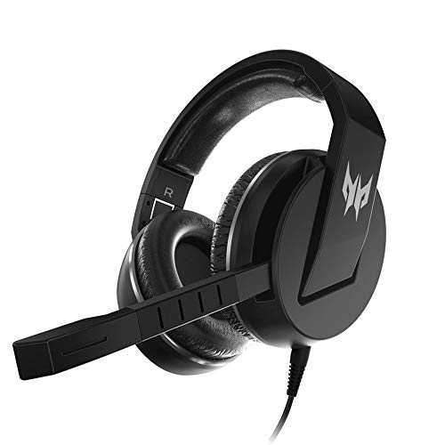 Predator Galea 311 True Harmony Sound Gaming Headset: 50mm Drivers Rotatable Omni-Directional Mic with On-Cable Controls Black, NP.HDS11.00B