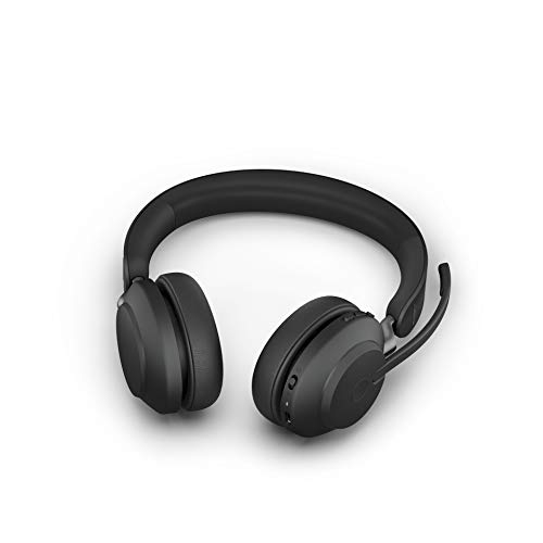 Jabra Evolve2 65 Wireless Headset USB Stereo MS, Bluetooth Dongle, Compatible with Zoom, Webex, Skype, Smartphones, Tablets, PC/MAC, 26599-999-999,