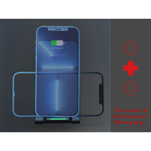 TUTT 15W Wireless Foldable Charger Stand Pad Compatible with iPhone 14/13/12/SE 2020/11/XS Max/XR/X/8 Plus, Galaxy S23/S22/S21/S20/S10/S9/ Type-C +