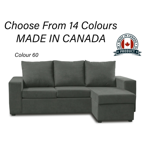 INFINITE IMPORTS  – Promo Reversible Sectional With Chaise - Choose From Many Colors - Made In Canada