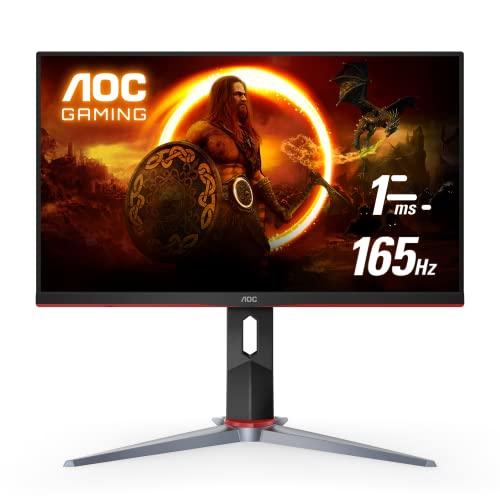 AOC  Q27G2S 27" Gaming Monitor, Qhd 2K 2560X1440, 165Hz 1Ms, G-Sync Compatible, Height Adjustable, 3-Year Zero-Bright-Dot