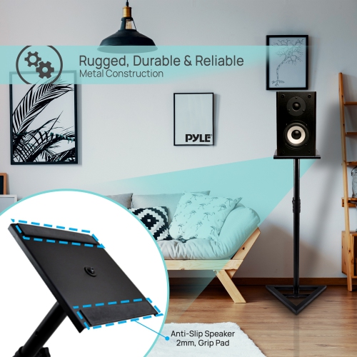 Supports de haut-parleur de moniteur à hauteur réglable, robustes, télescopiques