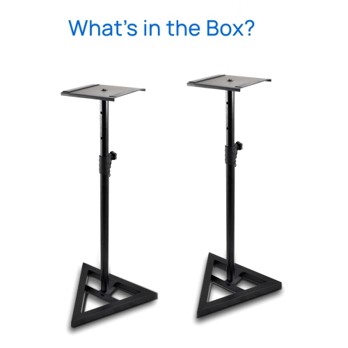 Supports de haut-parleur de moniteur à hauteur réglable, robustes, télescopiques