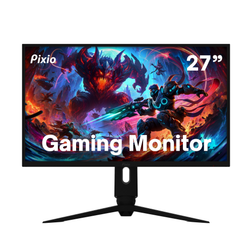 Pixio PX277 PRO 27" 165Hz WQHD 1440p Fast IPS Panel 1ms GTG USB Type-C Display Port and 65W Charging Adjustable Stand AMD FreeSync Premium Gaming