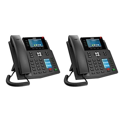 X5U 2-Units High-End IP Phone 16 SIP Lines Dual Gigabit Port PoE Integrated