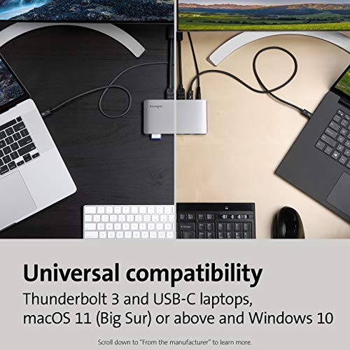 SD2500T Thunderbolt 3 and USB-C Docking Station for Windows, MacBooks, and Surface; Dual 4K, 60W PD