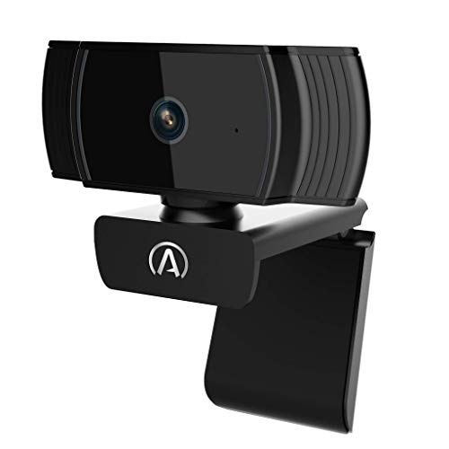 W-300AF Full 1080P Webcam with Auto Focus and Desktop Tripod Included, Black