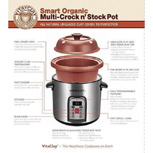 Vitaclay Smart Organic Clay Multicrcks & marmite 6,5 qt