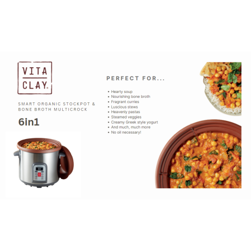 Vitaclay Smart Organic Clay Multicrcks & marmite 6,5 qt