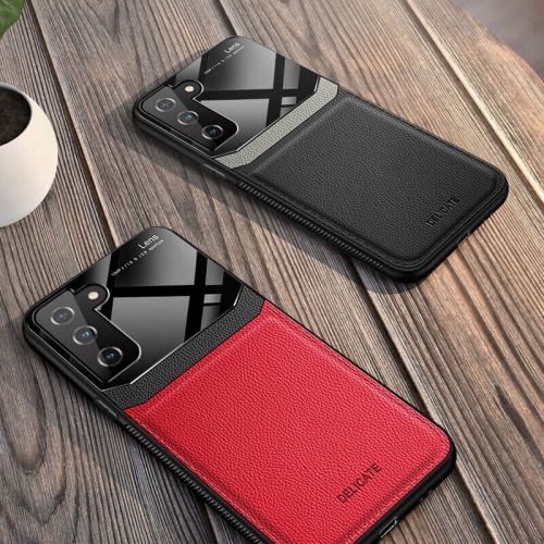 Leather Case for Samsung S21 Back Case Cover Shockproof Protective Cover Phone Case Glass Back Shell - FREE SHIPPING
