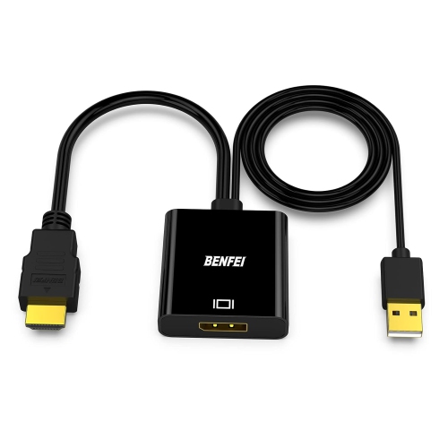 BENFEI HDMI to DisplayPort Adapter, 4K@60Hz, Uni-Directional for Laptop, Xbox, PS4