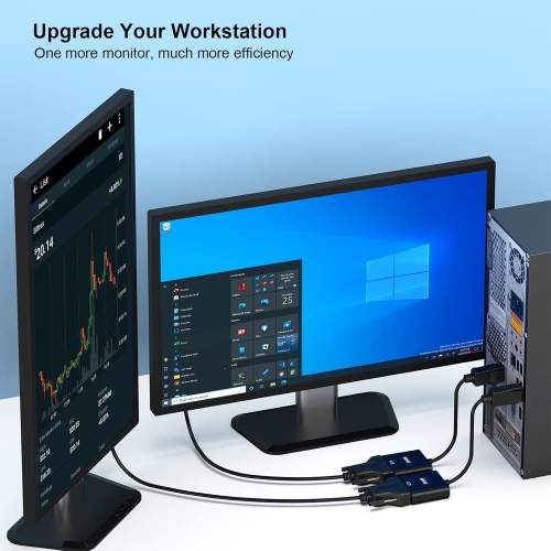 BENFEI DisplayPort to DVI Adapter, Gold-Plated, Male to Female for Lenovo, Dell, HP