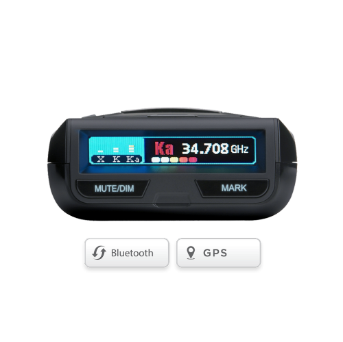 Détecteur de radar R3 d'Uniden – Détection laser longue portée, GPS intégré, affichage OLED, alertes vocales, avertissements de caméra de vitesse et