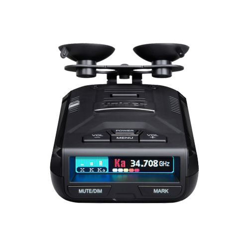 Détecteur de radar R3 d'Uniden – Détection laser longue portée, GPS intégré, affichage OLED, alertes vocales, avertissements de caméra de vitesse et