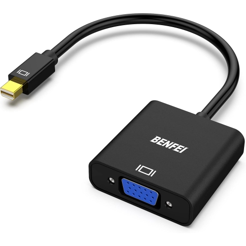 BENFEI Mini DP to VGA Adapter, Thunderbolt Compatible, Male to Female for ThinkPad, Surface Pro