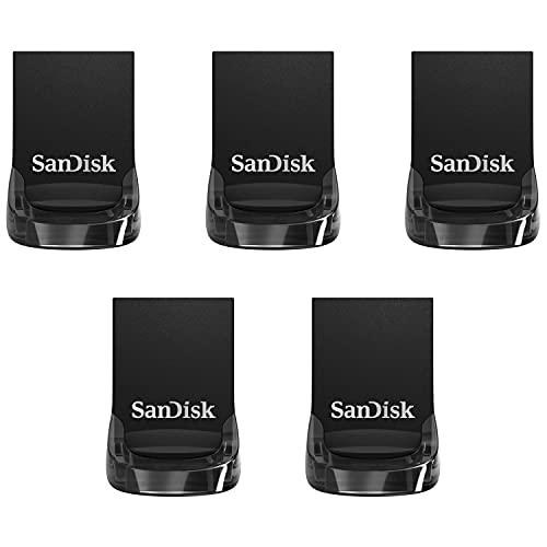 Paquet de 5 clés USB 3,1 Ultra Fit 64&nbsp;Go de SanDisk - SDCZ430-064G-B5CT