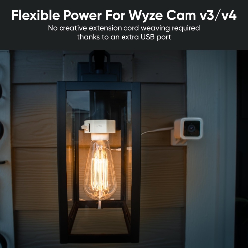 Wyze Lamp Socket Power Adapter for Wyze Cam v3
