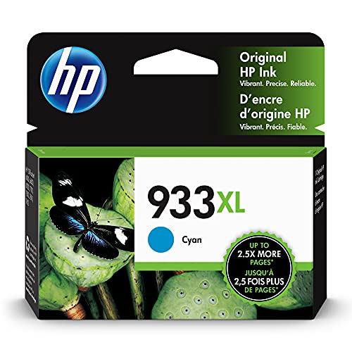 HP  Original 933Xl High-Yield Ink Cartridge | Works With Officejet 6100, 6600, 6700, 7110, 7510, 7610 Series | Cn054An In Cyan ink cartridge is for use in my printer and is great love it