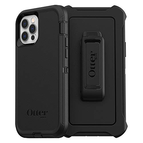 DEFENDER SERIES SCREENLESS EDITION Case for iPhone 12 & iPhone 12 Pro BLACK