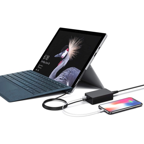 Surface Charger Compatible with Microsoft Surface Pro Charger, New Surface Pro 8/X/7/6/5/4/3, Surface Laptop 1/2/3/4, Surface Book 1/2, Surface Go