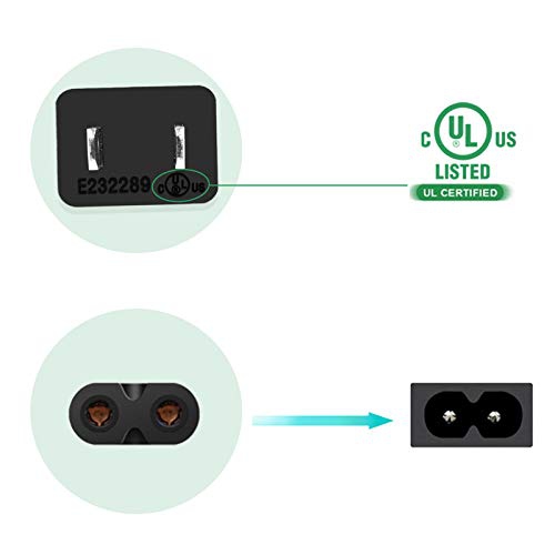 AC Power Cord Cable Compatible Sony Playstation 4 Slim / Playstation 5 (PS5) Game Console